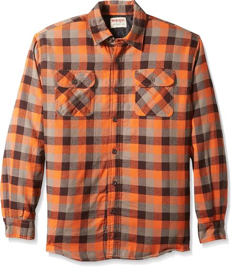 quilt lined flannel shirt|wrangler authentics flannel shirt.